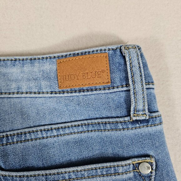 Judy Blue Jeans Womens 7/28 Blue Denim Skinny Fit Mid Rise Designer - Picture 8 of 14